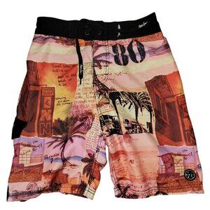 Maui & Sons Mens Printed Boardshorts Size 28